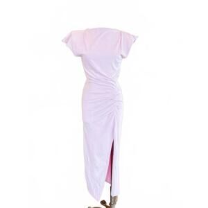 NEW ISABEL MARANT women's nadela midi dress in pale pink
